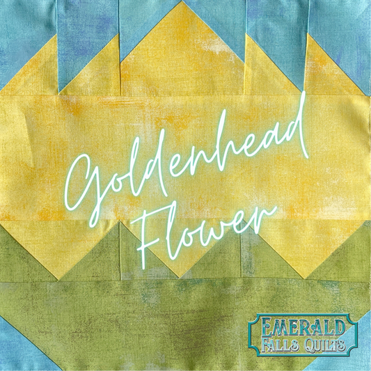 Goldenhead Flower - #QuiltBlockMania