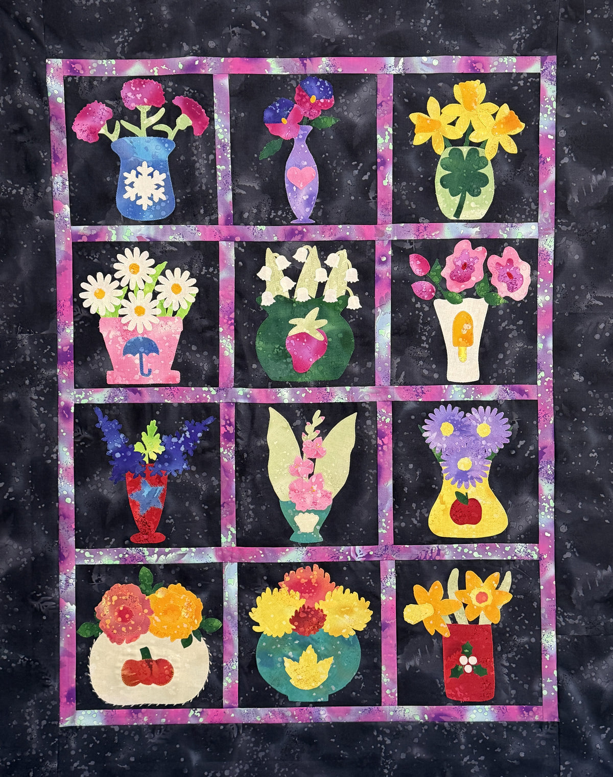 Marigold Appliqué Pattern - DIGITAL PDF (Birthday Blooms-October)