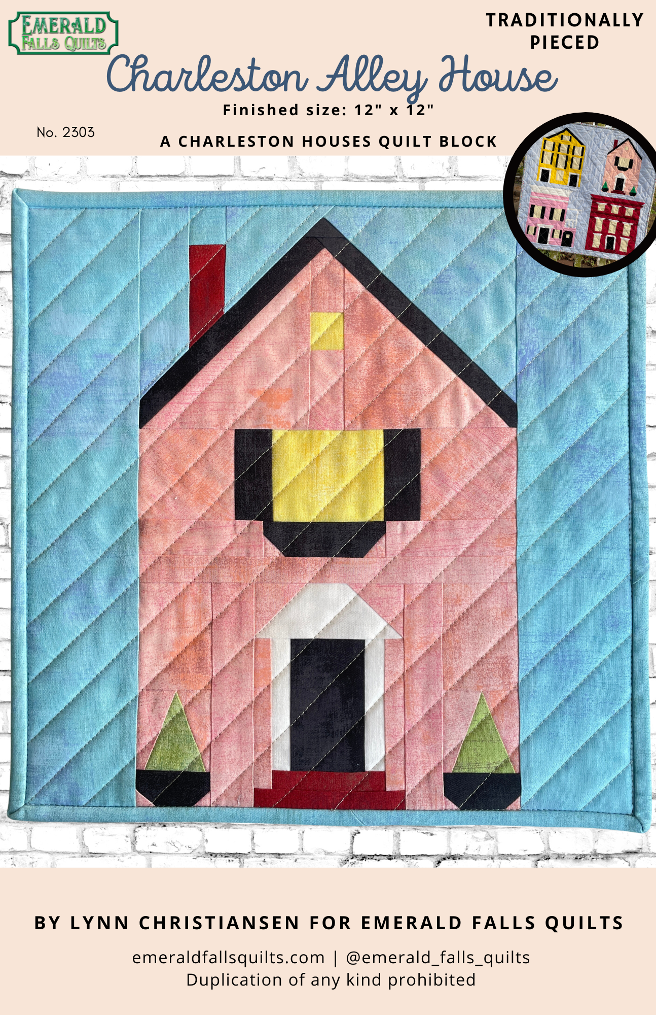 Charleston Alley House PAPER Pattern