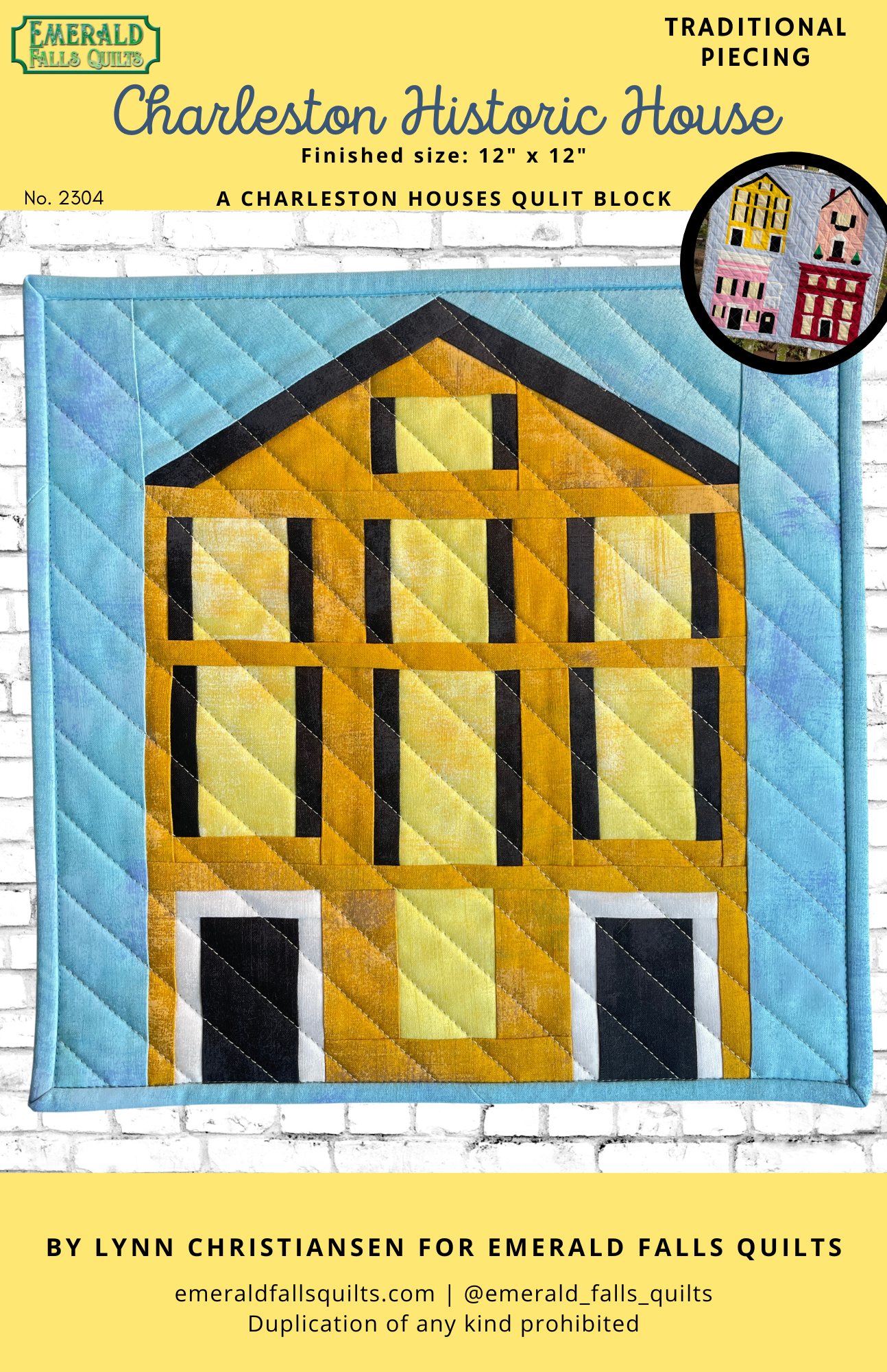Charleston Historic House PAPER Pattern