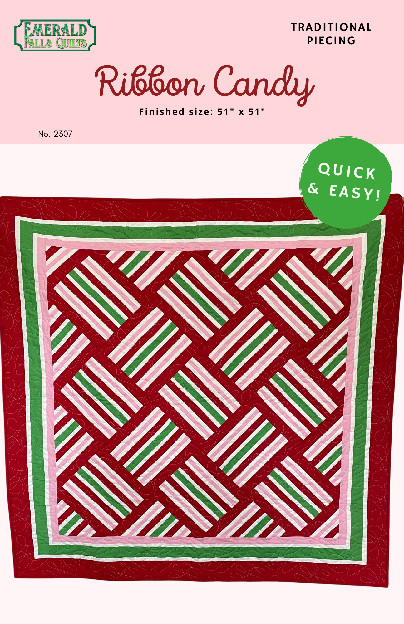 Ribbon Candy Digital PDF Pattern