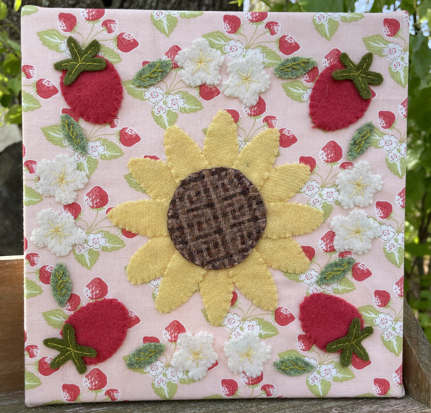 Sunflower & Strawberries PAPER Pattern