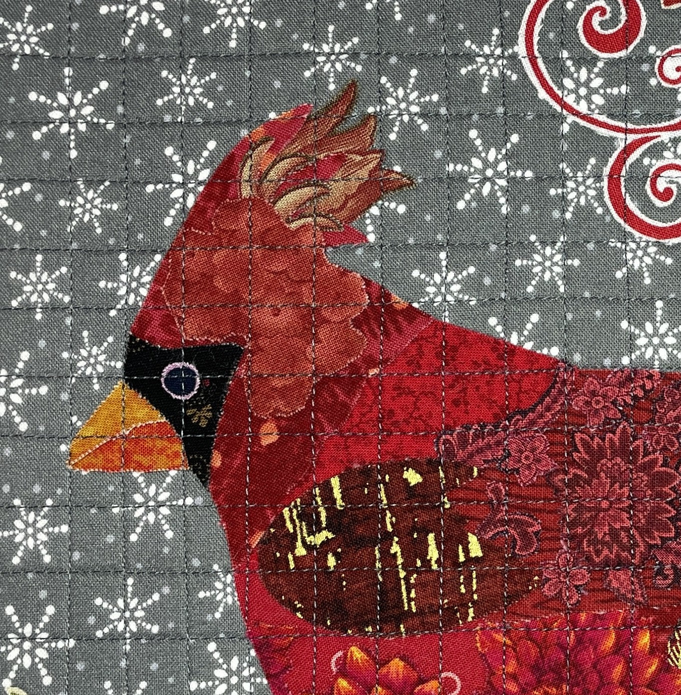 Ozzie Cardinal Collage Quilt Pattern - DIGITAL PDF