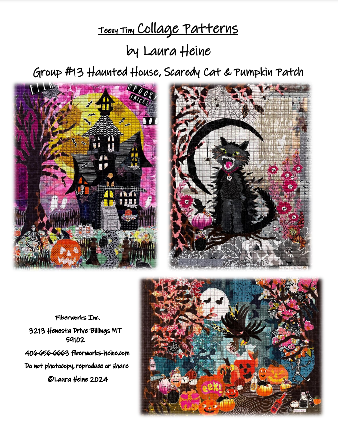 Teeny Tiny Group #13 Collage Quilt Pattern by Laura Heine - PAPER