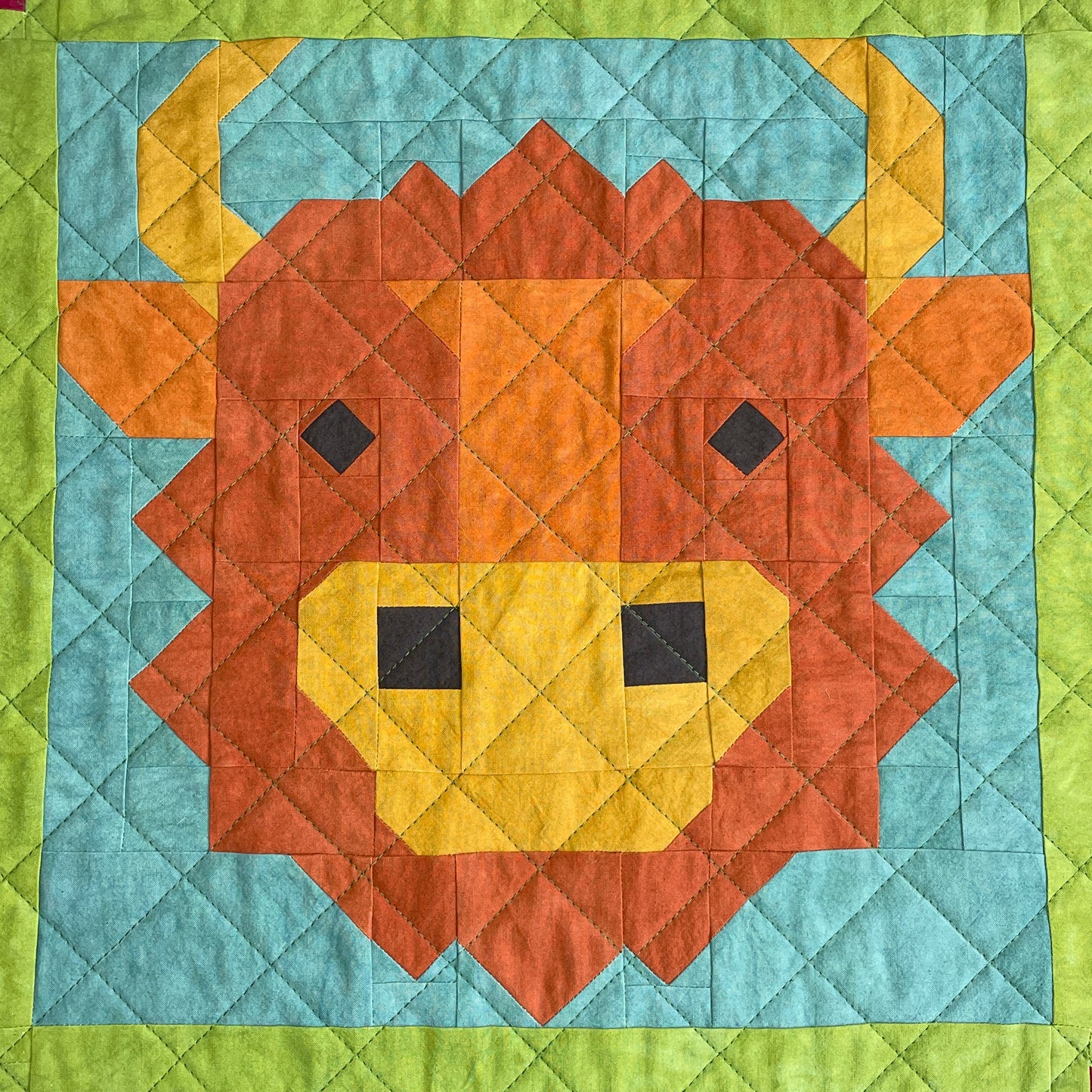 Where the Buffalo Roam - Mini Quilt Pattern (Digital PDF)