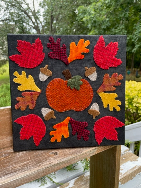 Pumpkin & Leaves PAPER Pattern