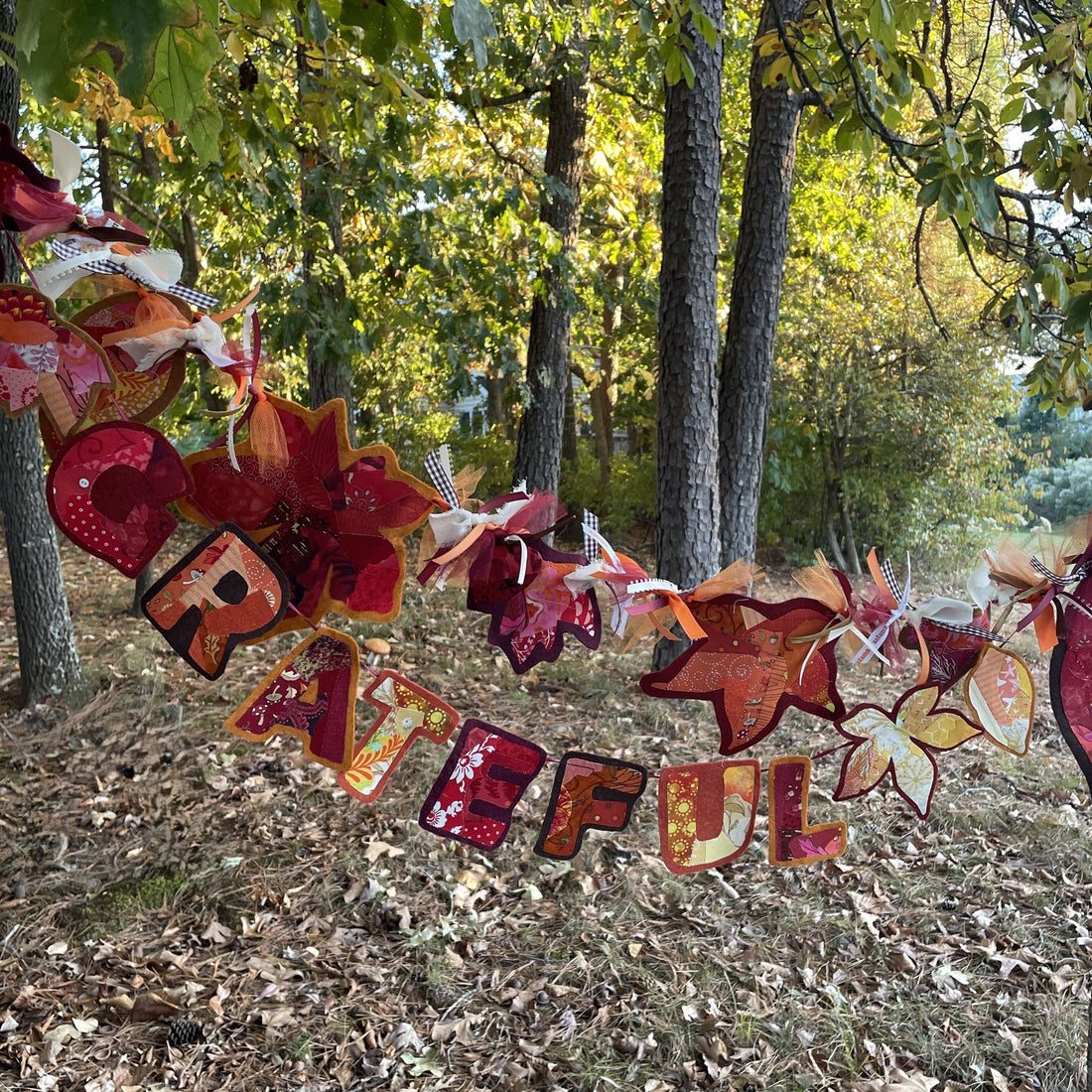 Use Your Fused Scraps to Make an Autumn Banner