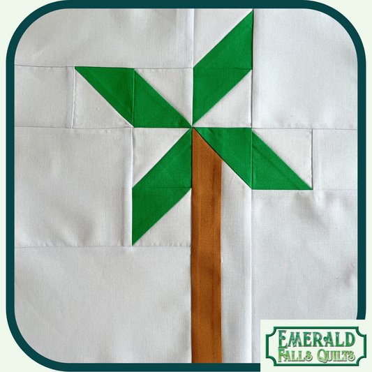 #QuiltBlockMania - Charleston Palm Tree Pattern