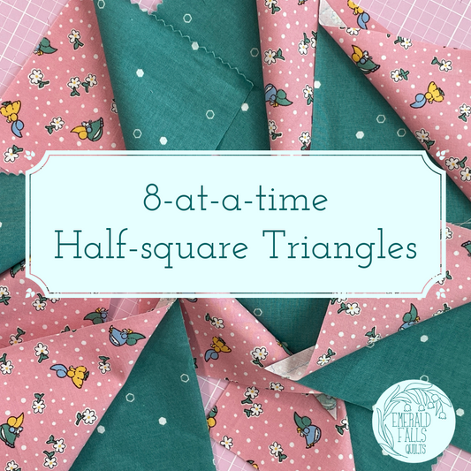 8 at a time half square triangles