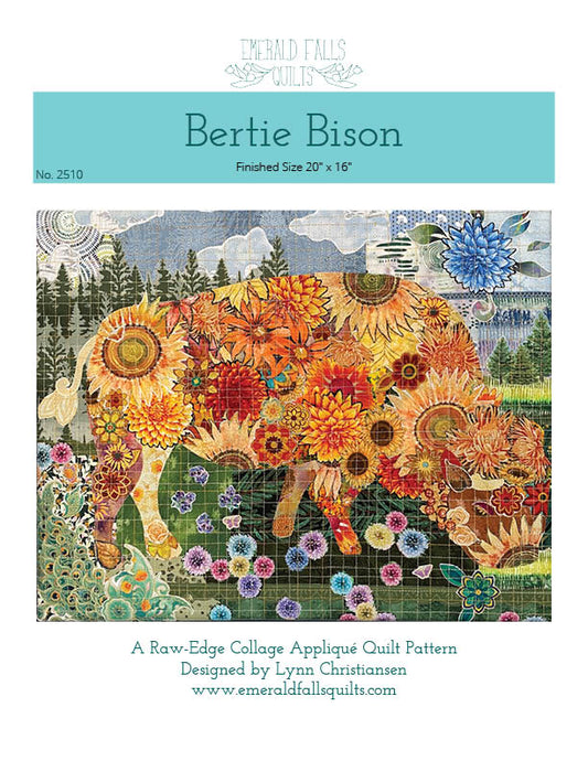 Bertie Bison Collage Quilt Pattern - DIGITAL PDF
