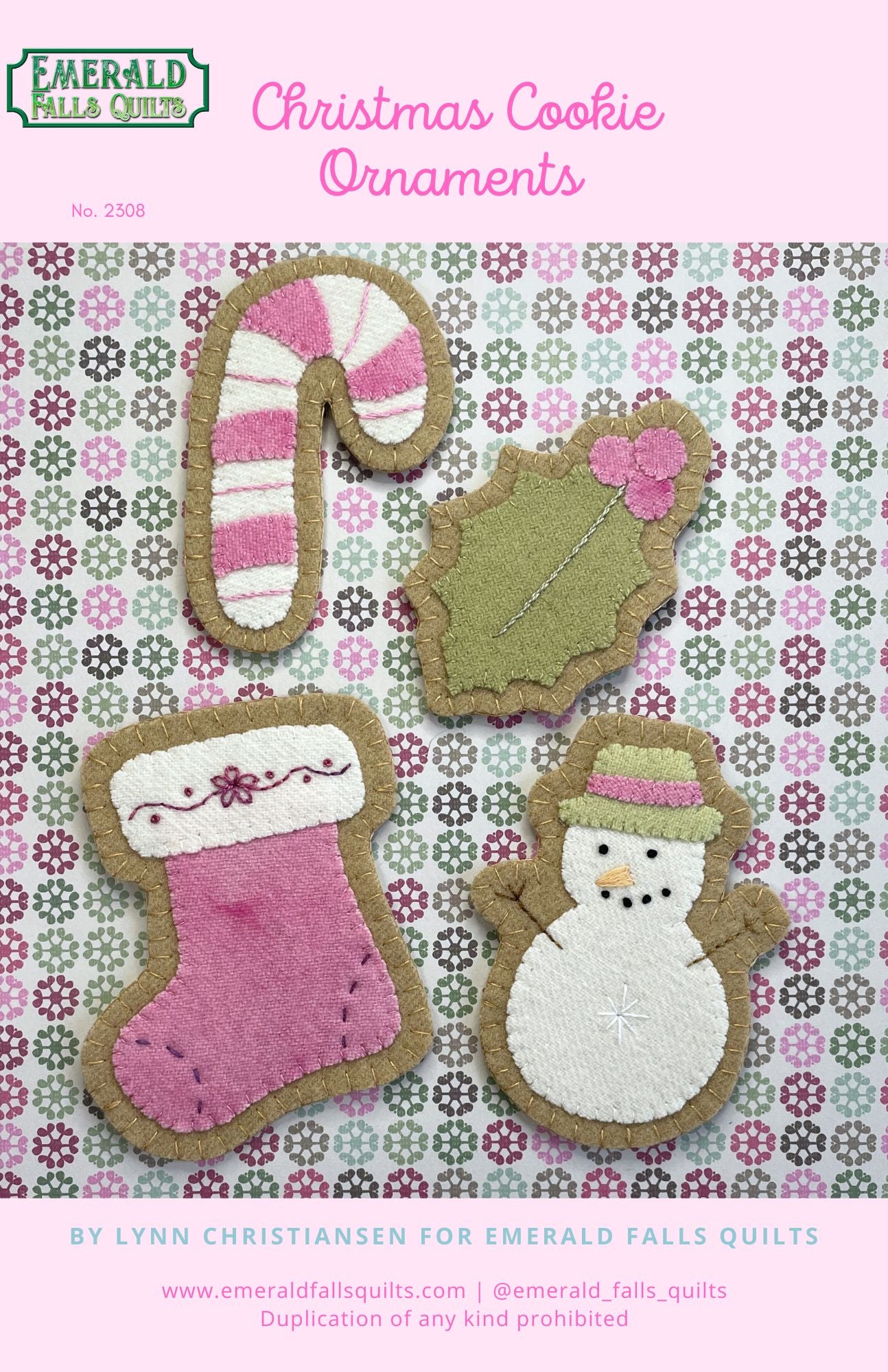 Christmas Cookie Ornaments Digital PDF Pattern