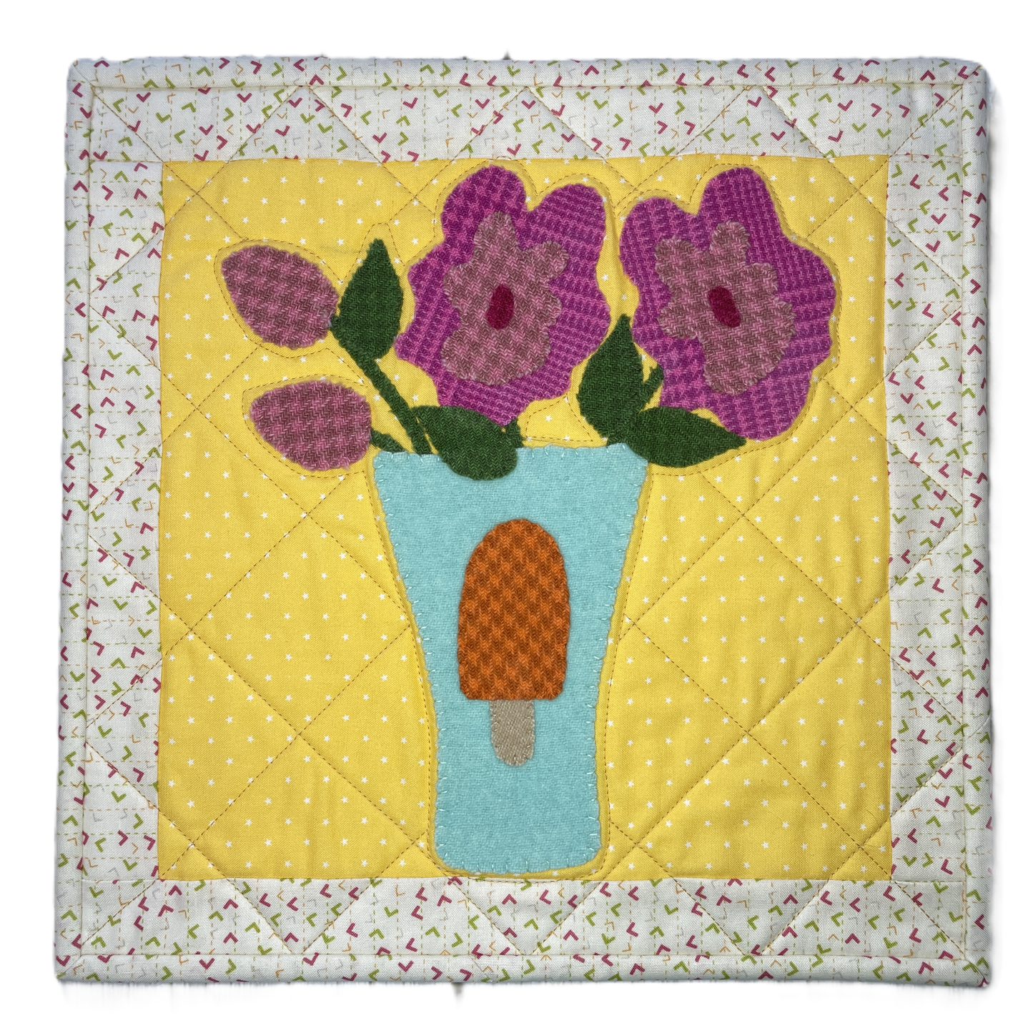 Rose Appliqué Pattern - DIGITAL PDF (Birthday Blooms-June)