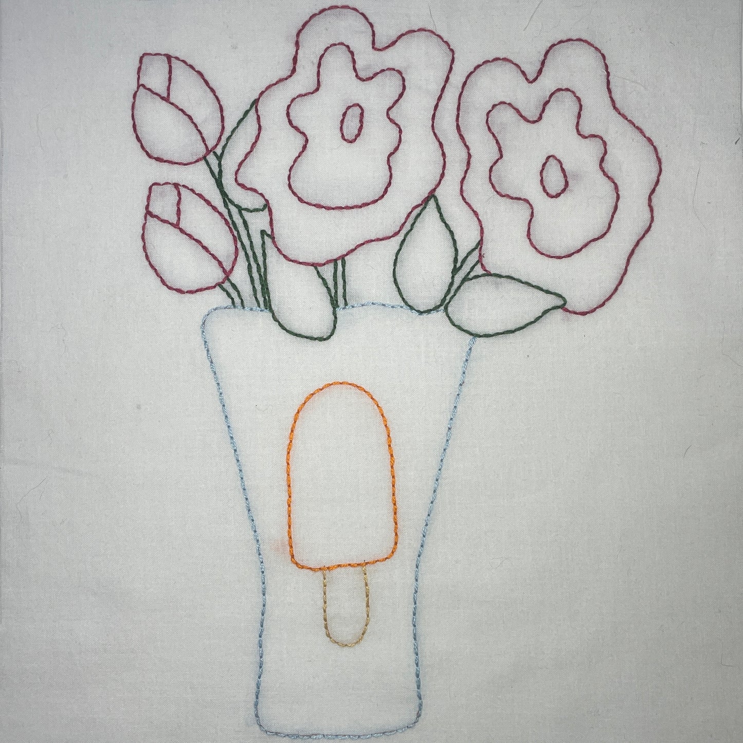 Rose Appliqué Pattern - DIGITAL PDF (Birthday Blooms-June)