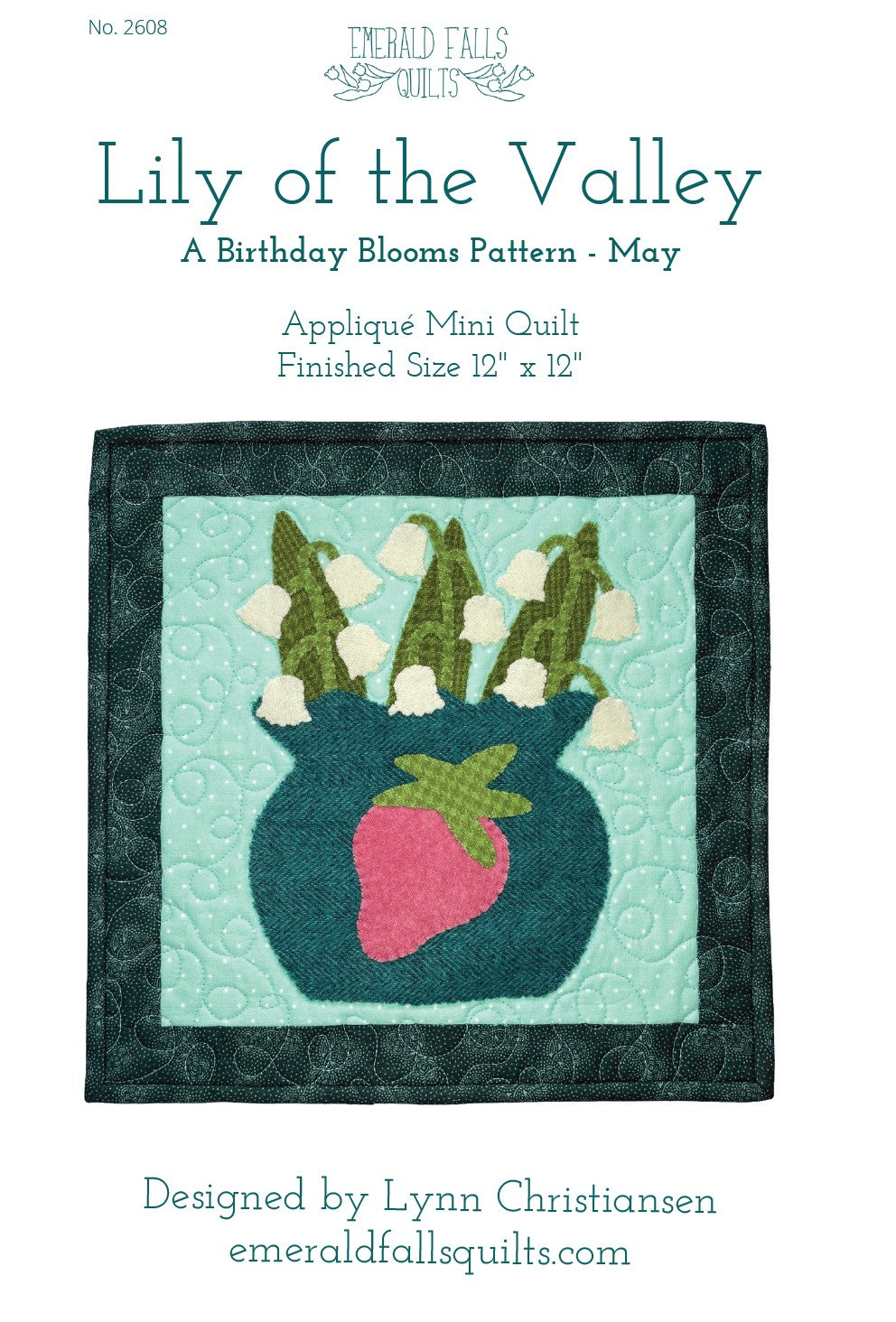 Lily of the Valley Appliqué Pattern - DIGITAL PDF (Birthday Blooms-May)