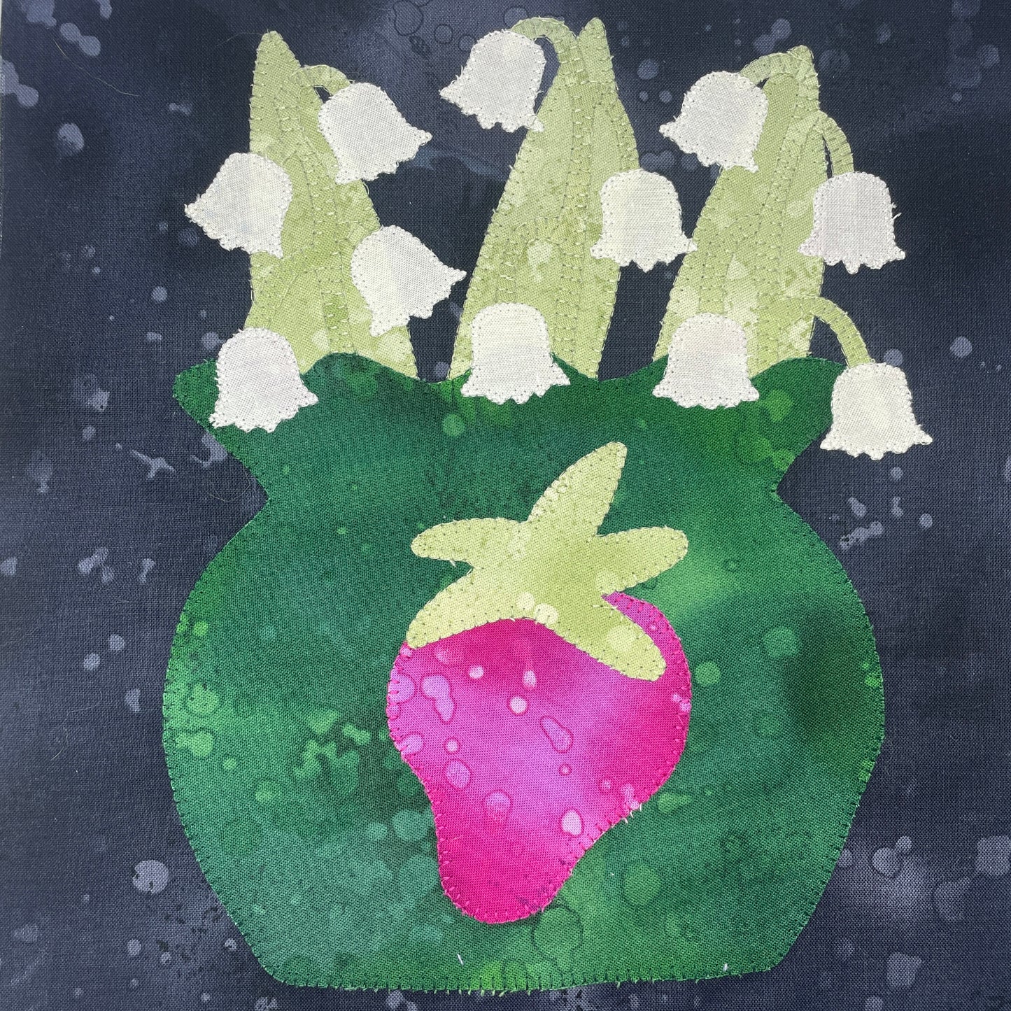 Lily of the Valley Appliqué Pattern - DIGITAL PDF (Birthday Blooms-May)