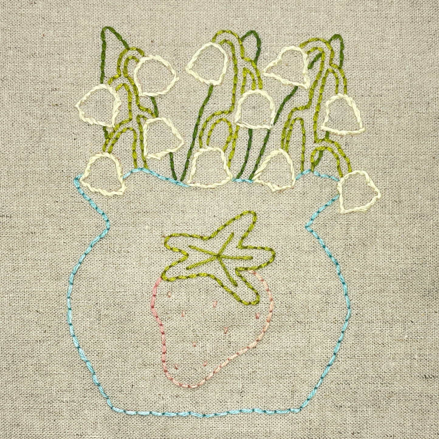 Lily of the Valley Appliqué Pattern - DIGITAL PDF (Birthday Blooms-May)