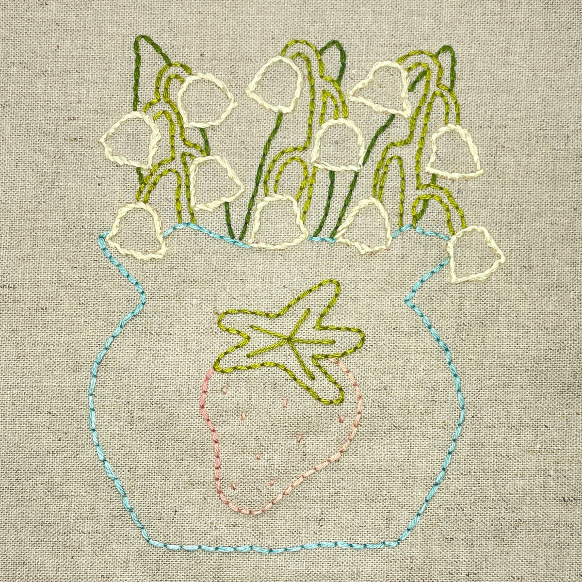 Lily of the Valley Appliqué Pattern - DIGITAL PDF (Birthday Blooms-May)