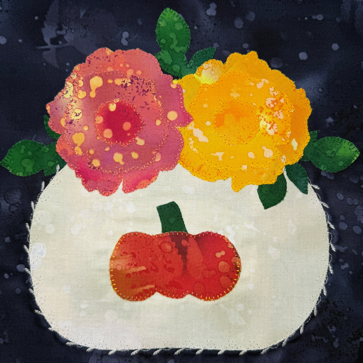 Marigold Appliqué Pattern - DIGITAL PDF (Birthday Blooms-October)