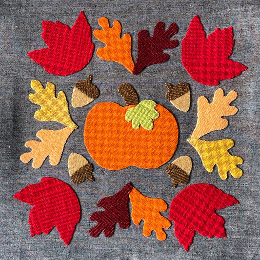 Pumpkin & Leaves Wool Kit