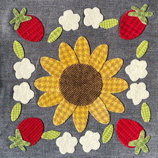 Sunflower & Strawberries Wool Kit