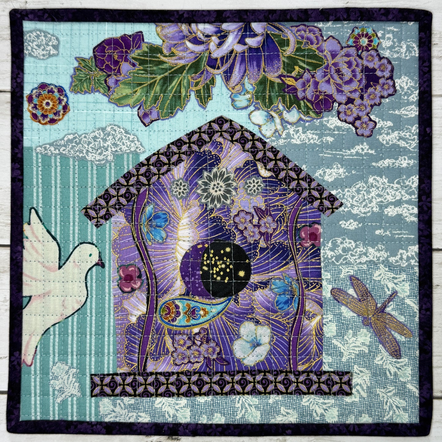 Bird House Mini Collage Pattern - DIGITAL PDF