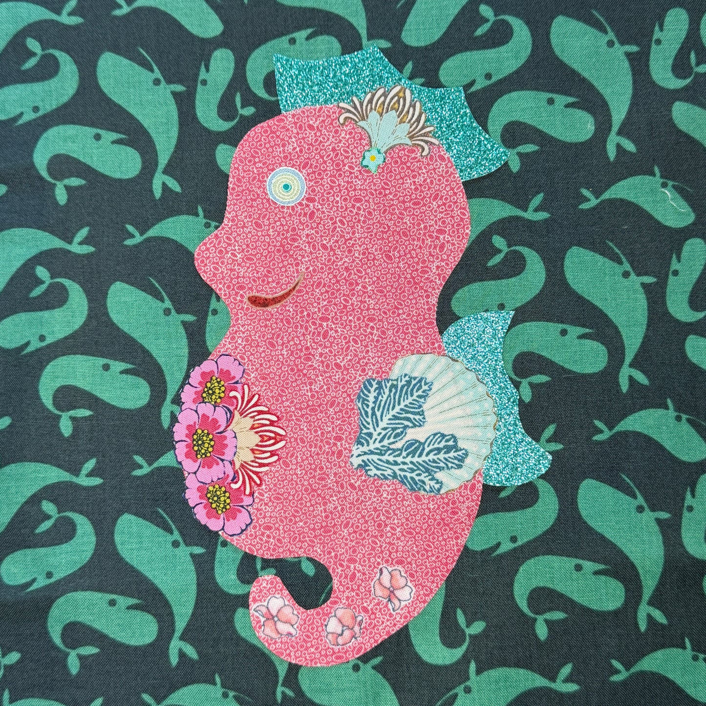 Seahorse Mini Collage Pattern - DIGITAL PDF