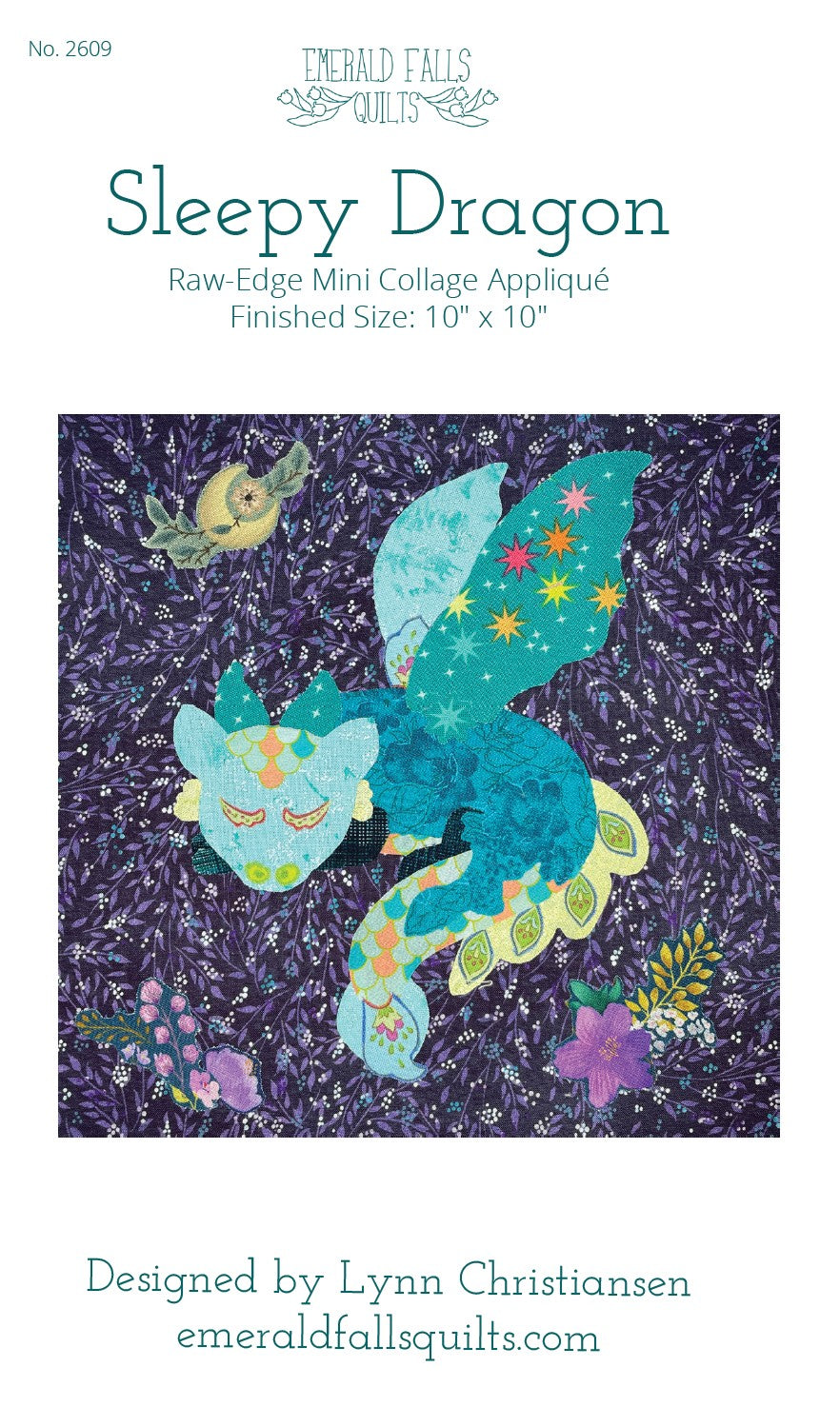 Sleepy Dragon Mini Collage Pattern - DIGITAL PDF