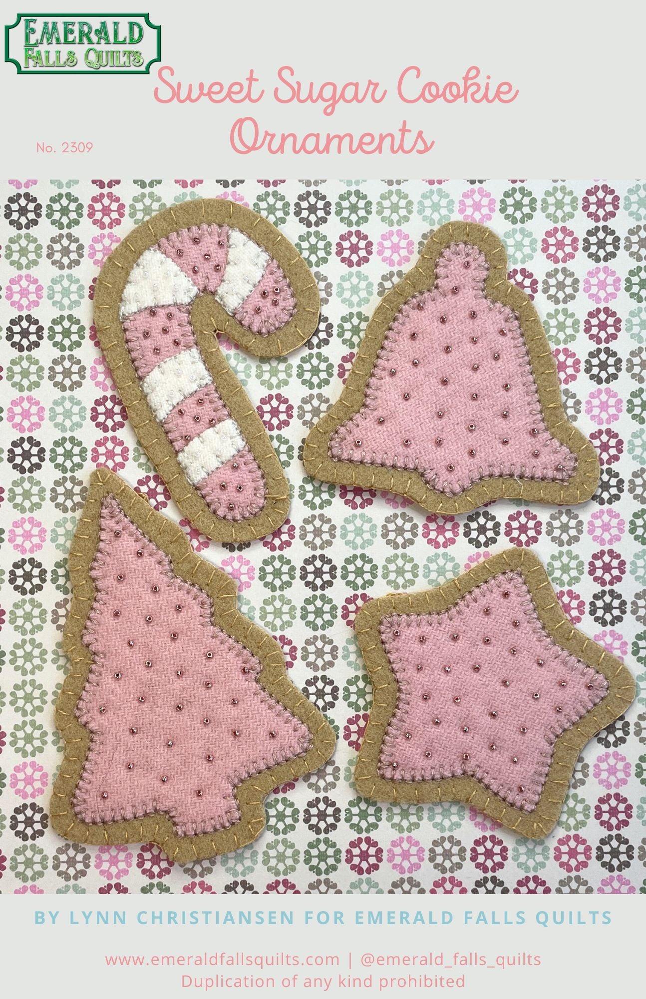 Sweet Sugar Cookie Ornaments Digital PDF Pattern