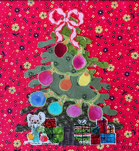 Whatevers! Christmas Tree Collage Quilt Pattern by Laura Heine - PAPER