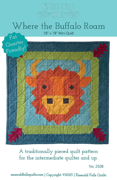 Where the Buffalo Roam - Mini Quilt Pattern (Digital PDF)