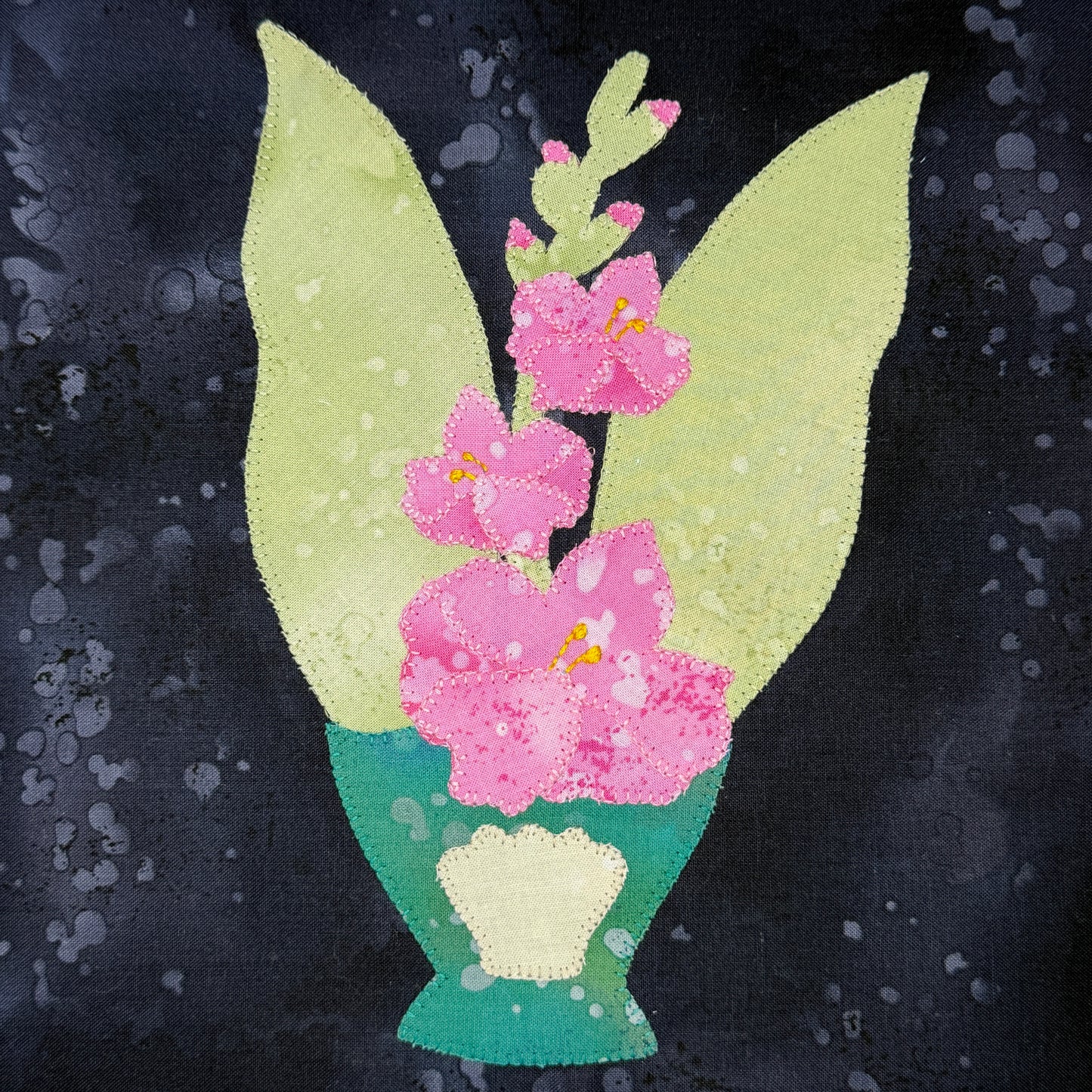 Gladiolus Appliqué Pattern - DIGITAL PDF (Birthday Blooms-August)