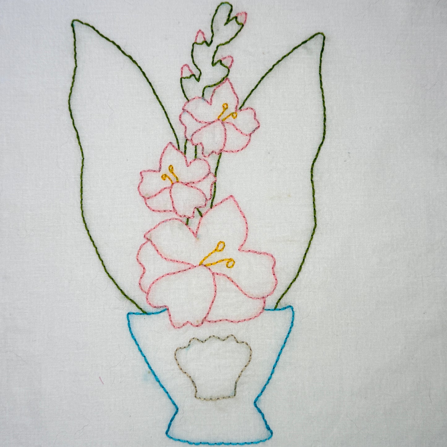 Gladiolus Appliqué Pattern - DIGITAL PDF (Birthday Blooms-August)