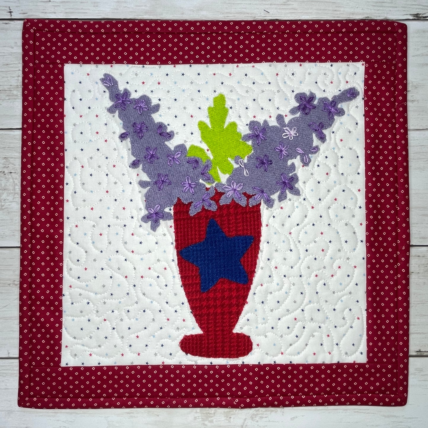 Larkspur Appliqué Pattern - DIGITAL PDF (Birthday Blooms-July)