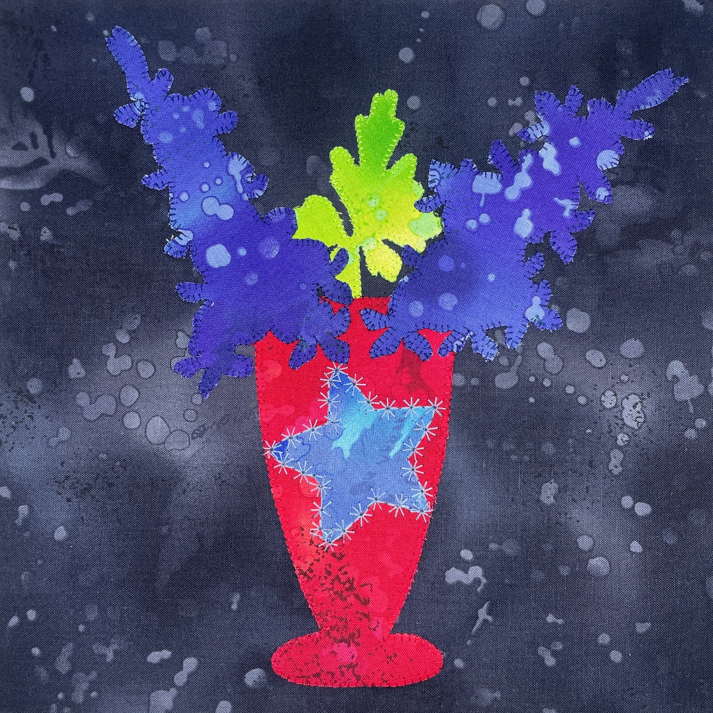 Larkspur Appliqué Pattern - DIGITAL PDF (Birthday Blooms-July)