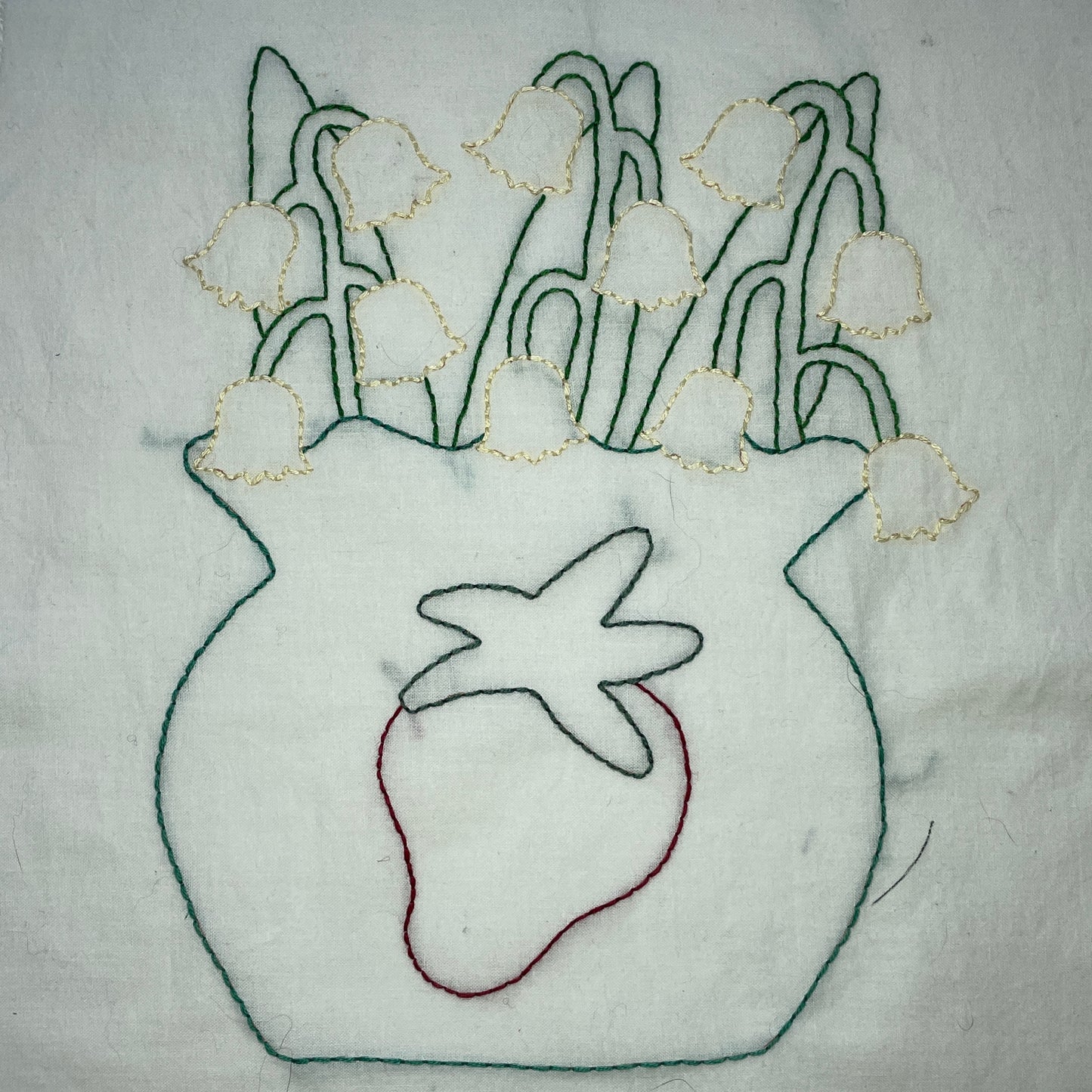 Lily of the Valley Appliqué Pattern - DIGITAL PDF (Birthday Blooms-May)