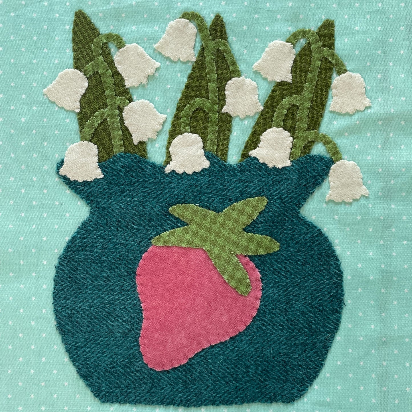 Lily of the Valley Appliqué Pattern - DIGITAL PDF (Birthday Blooms-May)