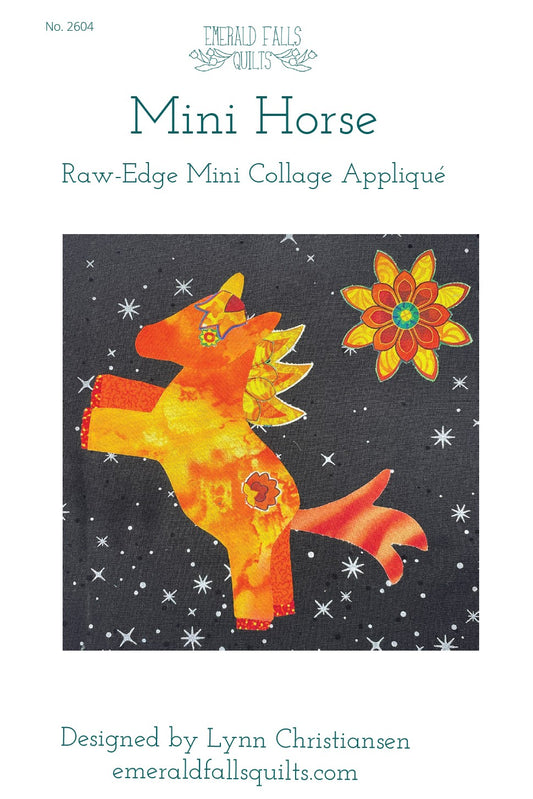 Fire Horse Mini Collage Pattern - DIGITAL PDF